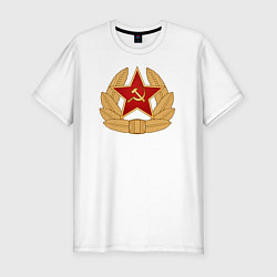 Мужская slim-футболка Кокарда СССР