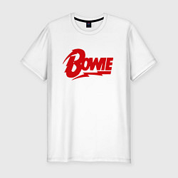 Футболка slim-fit Bowie Logo, цвет: белый