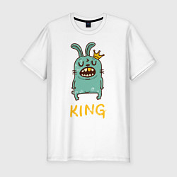 Футболка slim-fit Rabbit King, цвет: белый