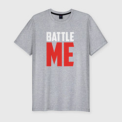 Футболка slim-fit Battle Me, цвет: меланж