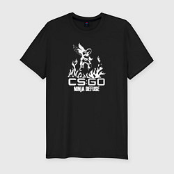 Футболка slim-fit CS:GO Defuse Angel Black, цвет: черный