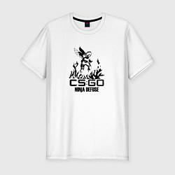 Футболка slim-fit Cs:go - Ninja Defuse, цвет: белый