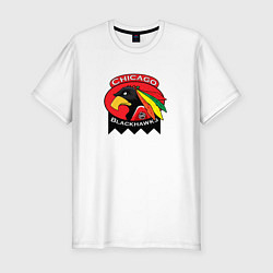 Футболка slim-fit Chicago Blackhawks Hockey, цвет: белый