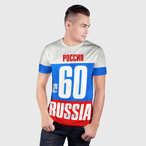 Мужская спорт-футболка Russia: from 60 / 3D-принт – фото 3
