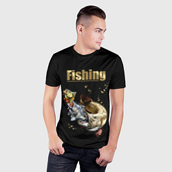 Футболка спортивная мужская Gold Fishing, цвет: 3D-принт — фото 2