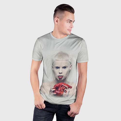 Мужская спорт-футболка Die Antwoord: Blooded Heart / 3D-принт – фото 3