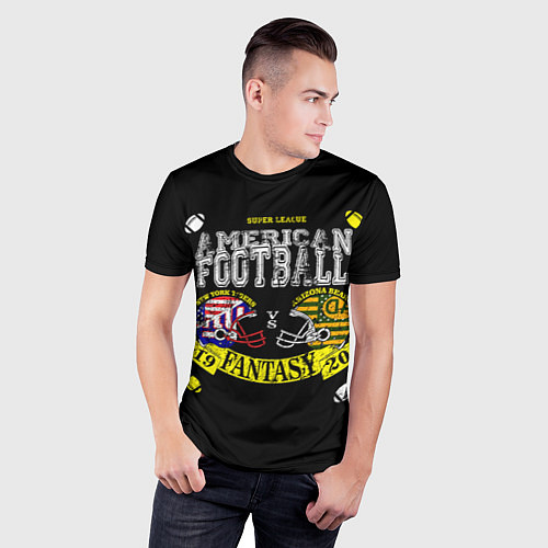 Мужская спорт-футболка American football / 3D-принт – фото 3