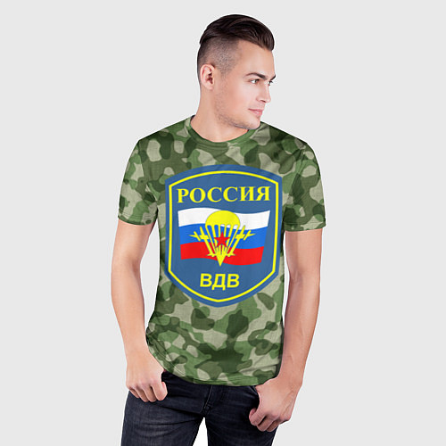 Мужская спорт-футболка ВДВ патч / 3D-принт – фото 3