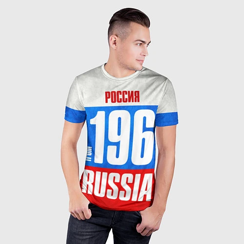 Мужская спорт-футболка Russia: from 196 / 3D-принт – фото 3
