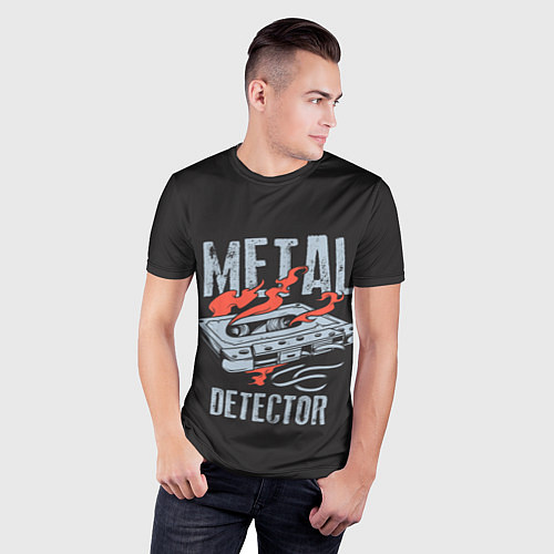 Мужская спорт-футболка Metal Detector / 3D-принт – фото 3