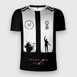 Футболка спортивная мужская Twenty One Pilots: Lines, цвет: 3D-принт