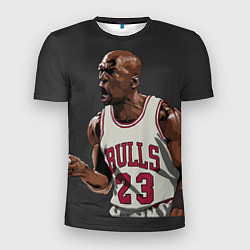 Футболка спортивная мужская Bulls 23: Jordan, цвет: 3D-принт