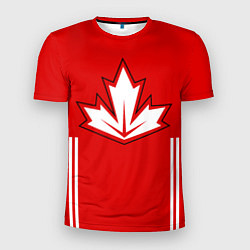 Футболка спортивная мужская Сборная Канады: домашняя форма, цвет: 3D-принт