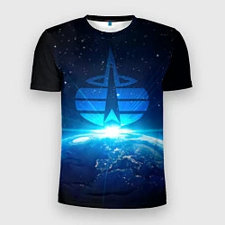 Мужская спорт-футболка Космические войска