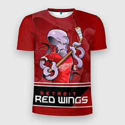 Футболка спортивная мужская Detroit Red Wings, цвет: 3D-принт