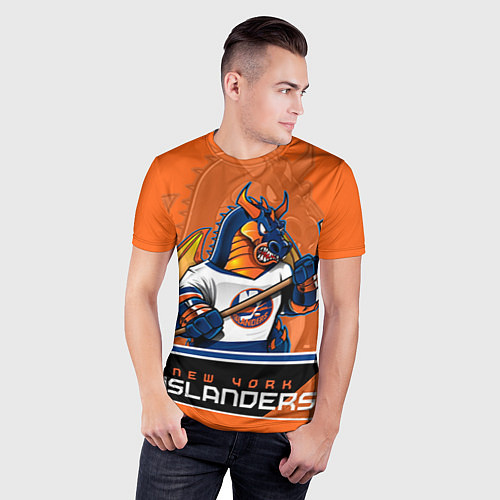 Мужская спорт-футболка New York Islanders / 3D-принт – фото 3