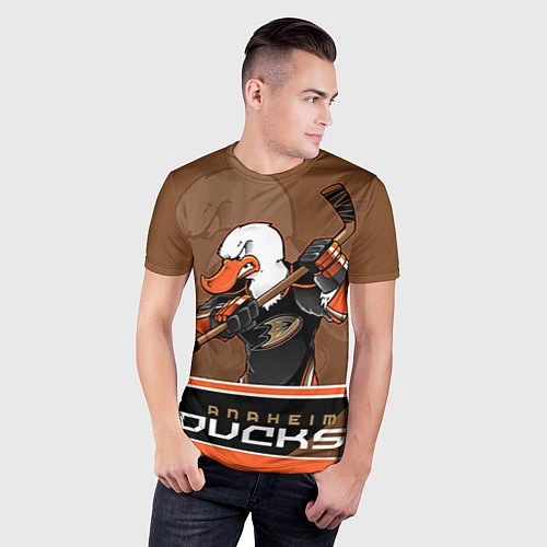 Мужская спорт-футболка Anaheim Ducks / 3D-принт – фото 3