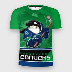 Футболка спортивная мужская Vancouver Canucks, цвет: 3D-принт