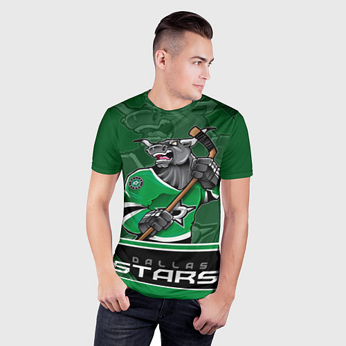 Мужская спорт-футболка Dallas Stars / 3D-принт – фото 3