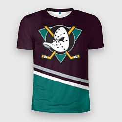 Футболка спортивная мужская Anaheim Ducks, цвет: 3D-принт