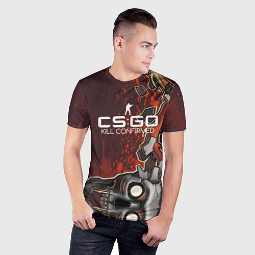Мужская спорт-футболка CS:GO Kill Confirmed Style / 3D-принт – фото 3