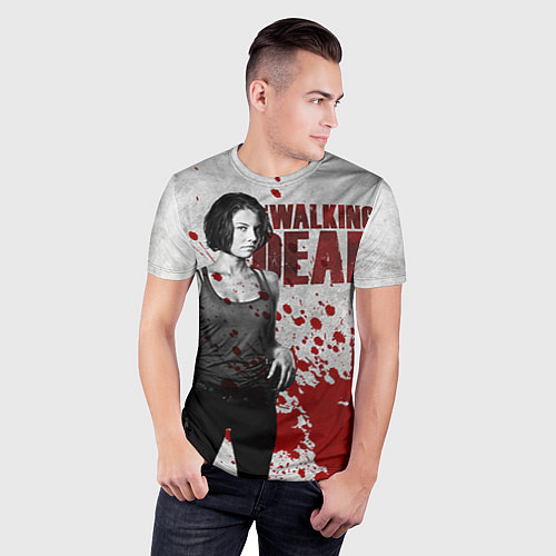 Мужская спорт-футболка Walking Dead: Maggie Green / 3D-принт – фото 3
