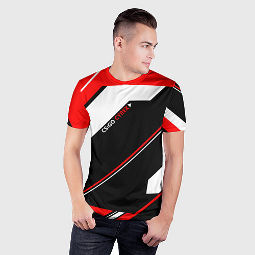 Мужская спорт-футболка CS:GO Cyrex Style / 3D-принт – фото 3