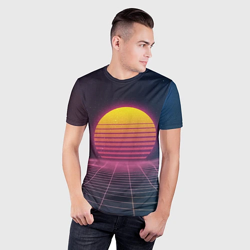 Мужская спорт-футболка Vapor Sunrise / 3D-принт – фото 3