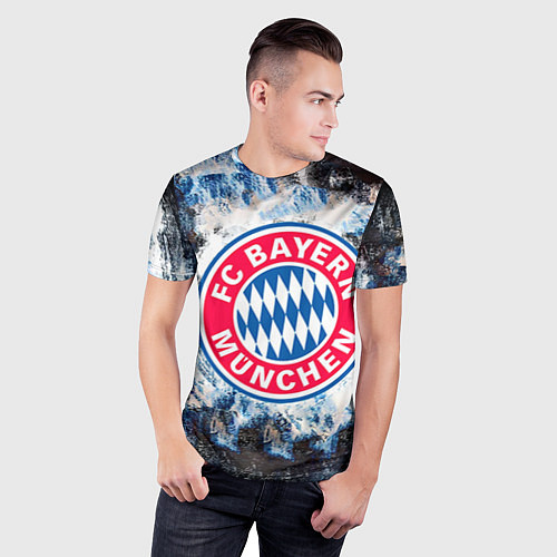 Мужская спорт-футболка Bayern / 3D-принт – фото 3