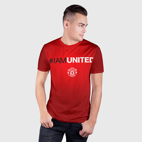 Мужская спорт-футболка I am United / 3D-принт – фото 3