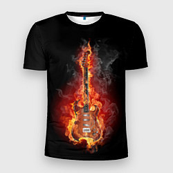Футболка спортивная мужская Адская гитара, цвет: 3D-принт