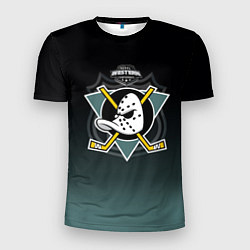 Футболка спортивная мужская Anaheim Ducks, цвет: 3D-принт