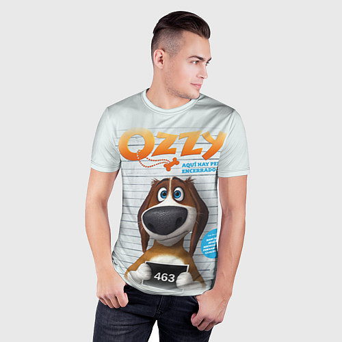 Мужская спорт-футболка Ozzy Dog / 3D-принт – фото 3