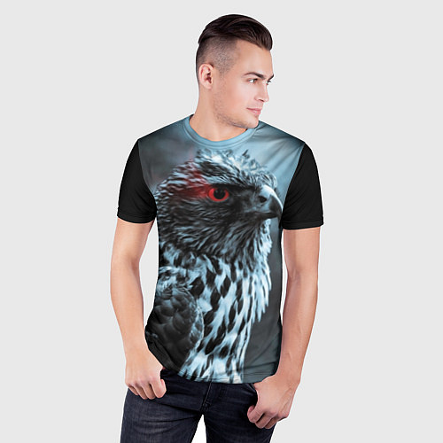 Мужская спорт-футболка Ночной орёл / 3D-принт – фото 3