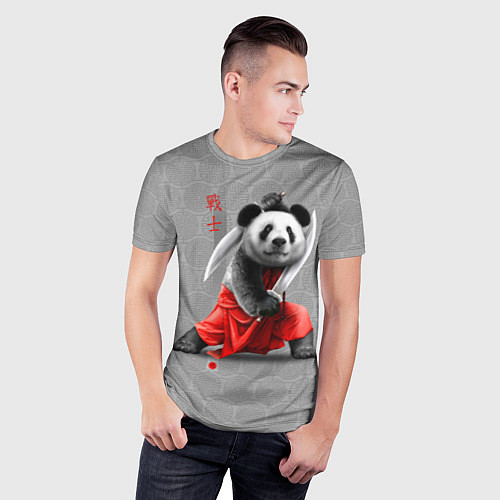 Мужская спорт-футболка Master Panda / 3D-принт – фото 3