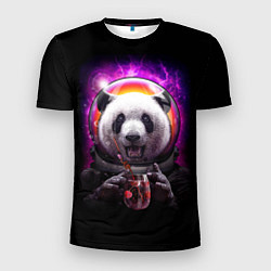 Футболка спортивная мужская Panda Cosmonaut, цвет: 3D-принт