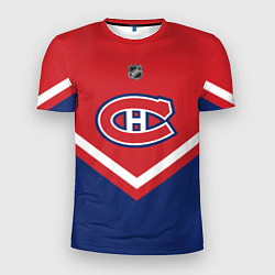 Футболка спортивная мужская NHL: Montreal Canadiens, цвет: 3D-принт