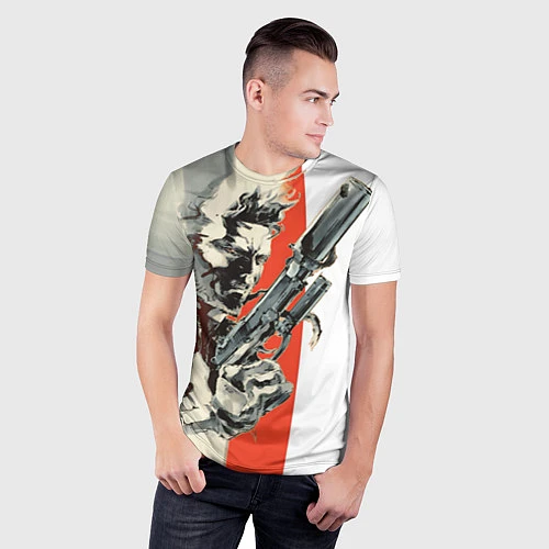 Мужская спорт-футболка Metal gear solid 3 / 3D-принт – фото 3