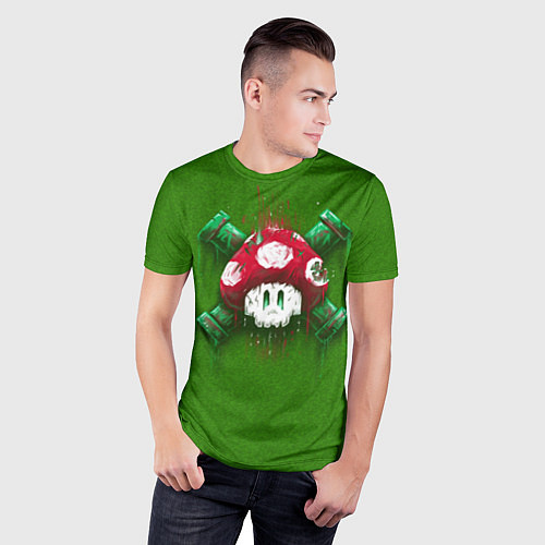 Мужская спорт-футболка Mushroom is Dead / 3D-принт – фото 3