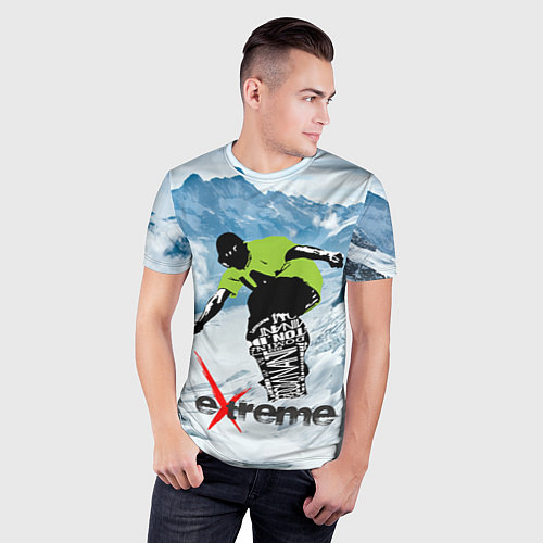 Мужская спорт-футболка Extreme / 3D-принт – фото 3