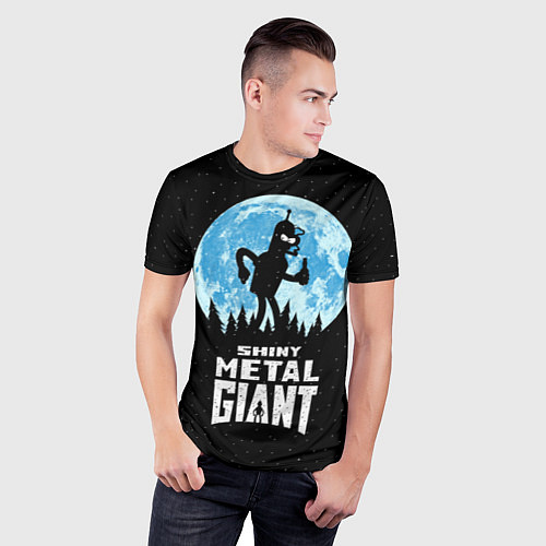 Мужская спорт-футболка Bender Metal Giant / 3D-принт – фото 3