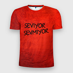 Футболка спортивная мужская Seviyor Sevmiyor, цвет: 3D-принт
