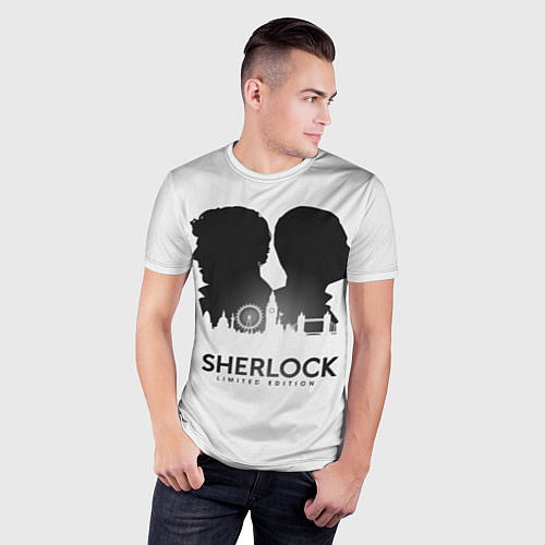 Мужская спорт-футболка Sherlock Edition / 3D-принт – фото 3