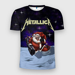 Футболка спортивная мужская Metallica: Bad Santa, цвет: 3D-принт
