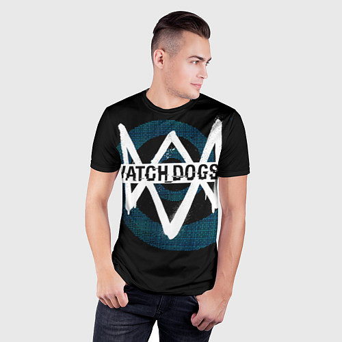 Мужская спорт-футболка Watch Dogs 2 / 3D-принт – фото 3