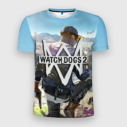 Футболка спортивная мужская Watch Dogs 2, цвет: 3D-принт