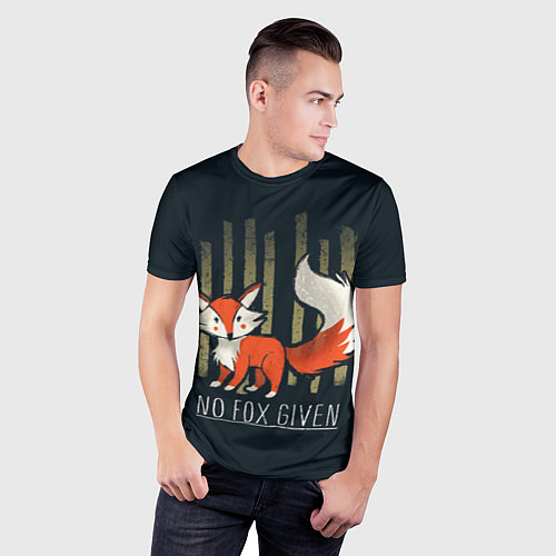 Мужская спорт-футболка No Fox Given / 3D-принт – фото 3