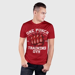 Футболка спортивная мужская One Punch Gym, цвет: 3D-принт — фото 2