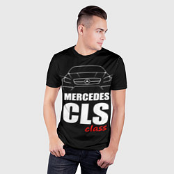 Футболка спортивная мужская Mercedes CLS Class, цвет: 3D-принт — фото 2