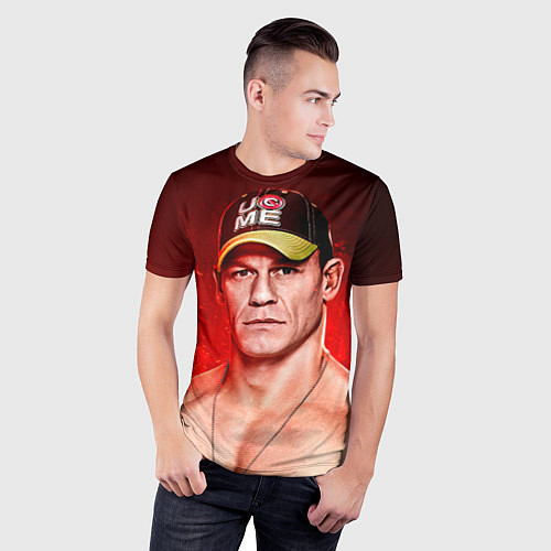 Мужская спорт-футболка John Cena: Flame / 3D-принт – фото 3